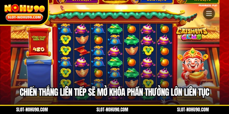 Chiến thắng liên tiếp sẽ mở khóa phần thưởng lớn liên tục